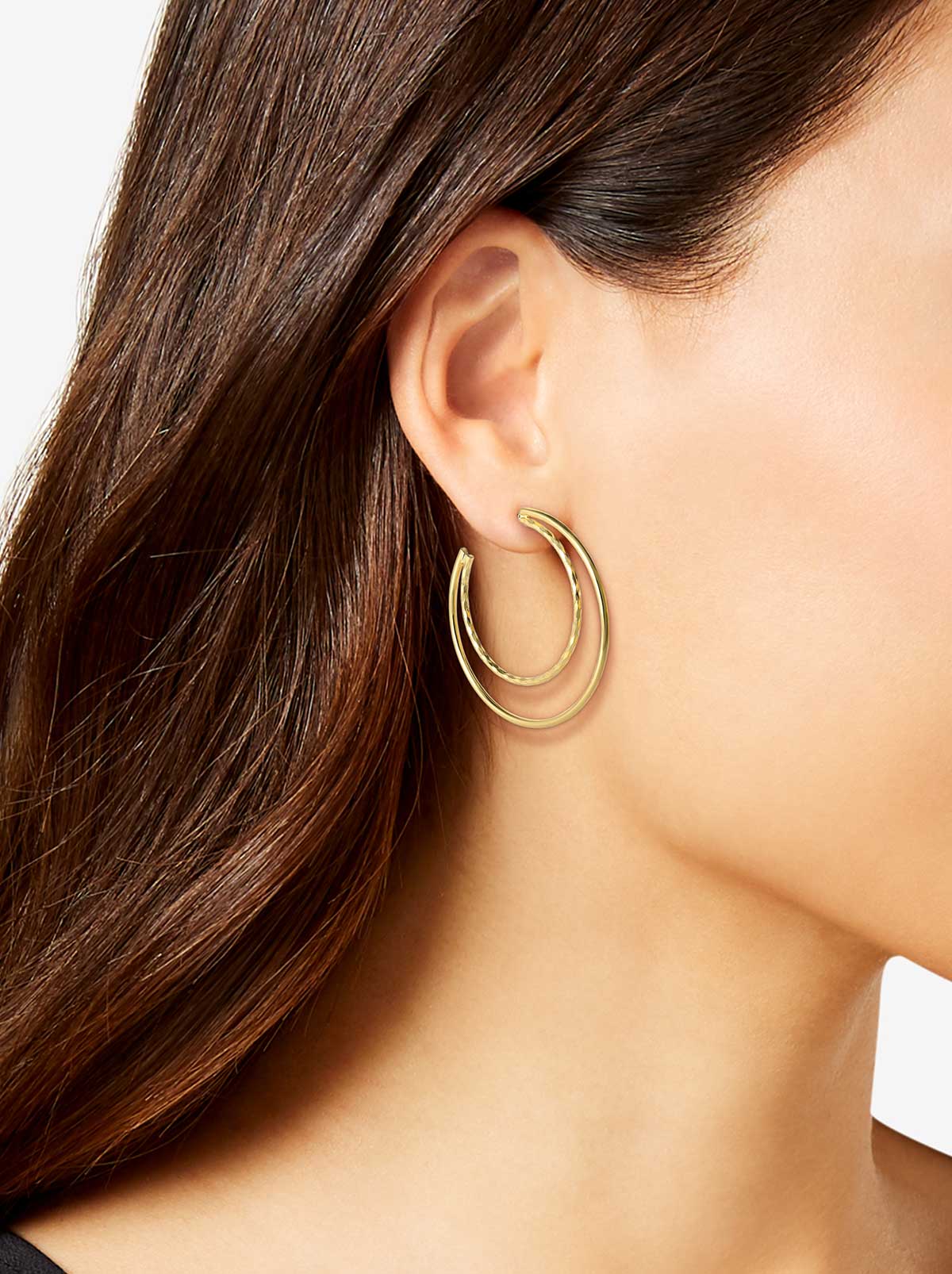 Jessica Simpson Double Hoop Earrings