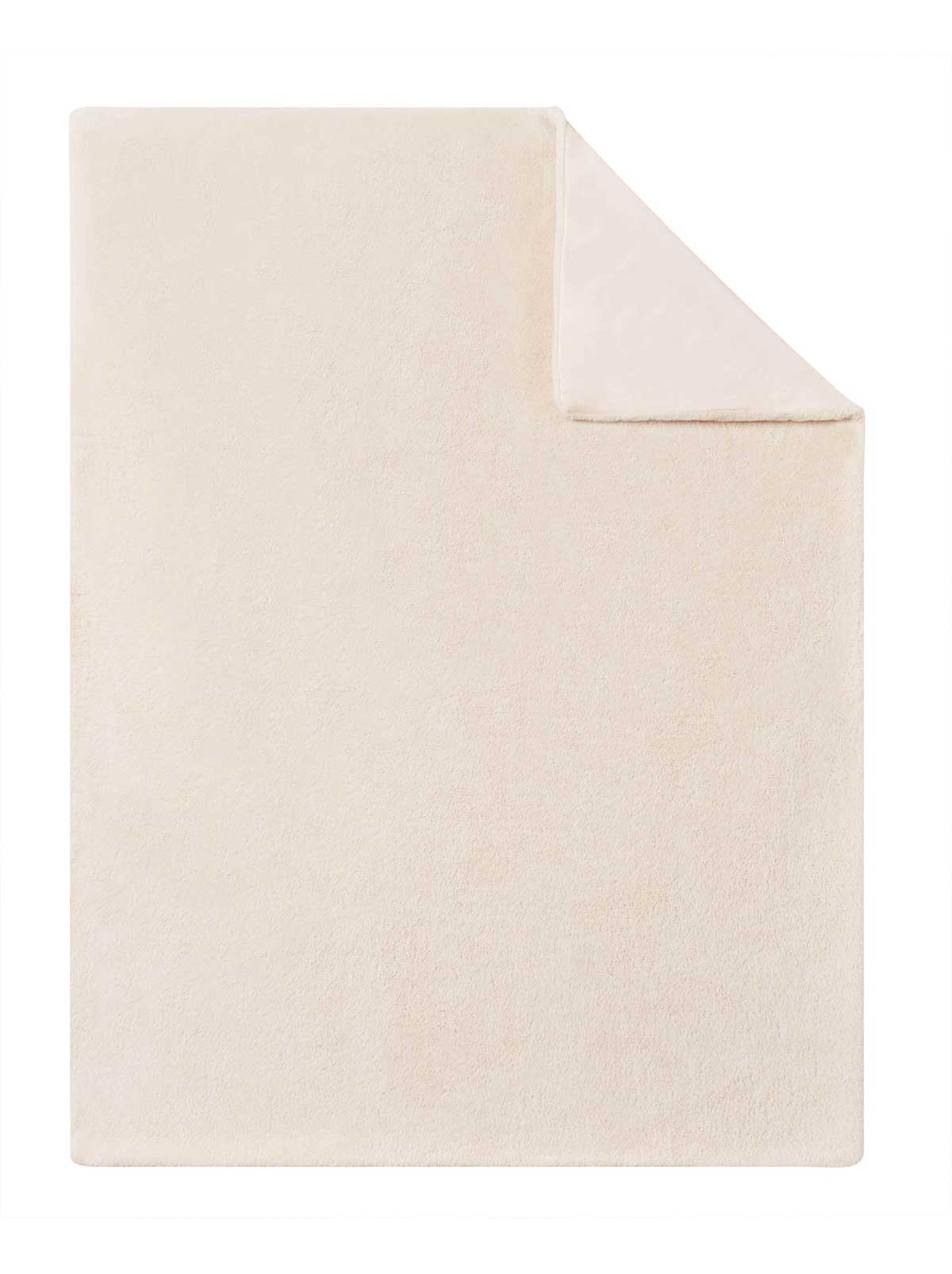 Jessica Simpson Faux Fur Throw Blanket in Sea Salt