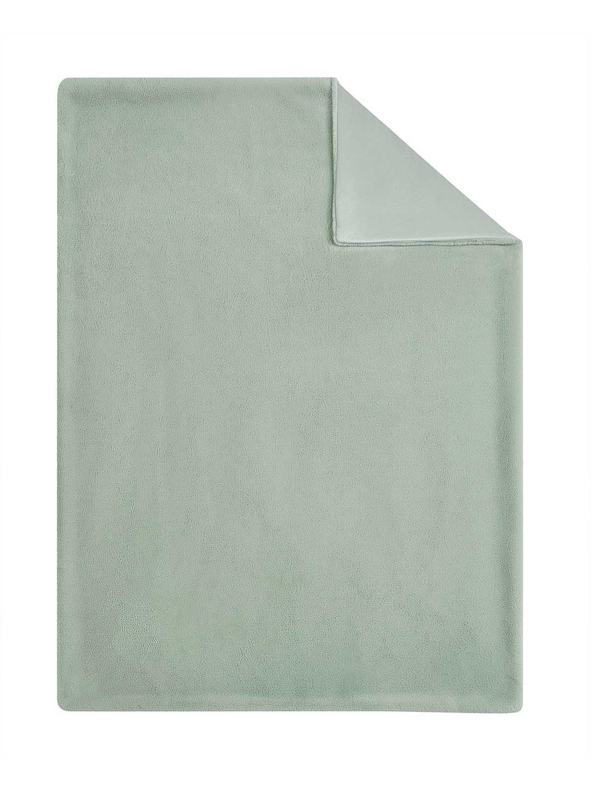 Jessica Simpson Faux Fur Throw Blanket in Sea Foam Green