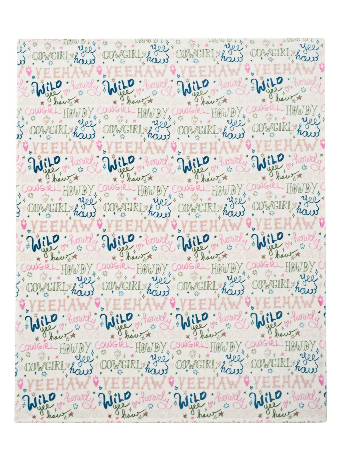 Jessica Simpson Howdy Cowgal Plush Throw Blanket