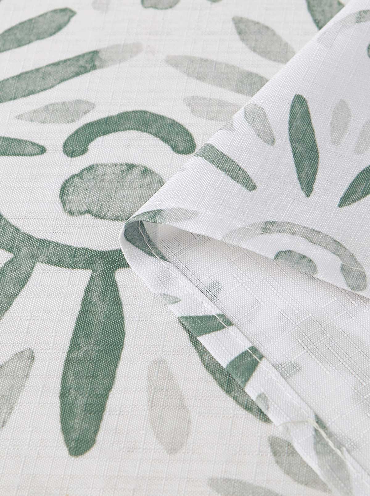 Jessica Simpson Haven Border Sage Green Shower Curtain Set